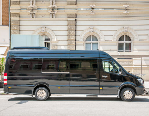 12 Passenger Mercedes Benz Sprinter Party Bus - Black