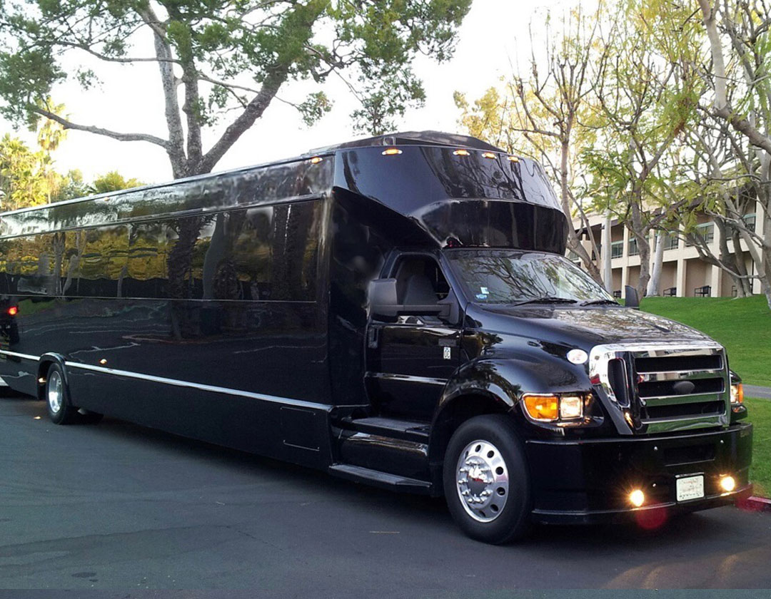 Limo Bus Now! - 40 Passenger Party Buses-Black - Exterior